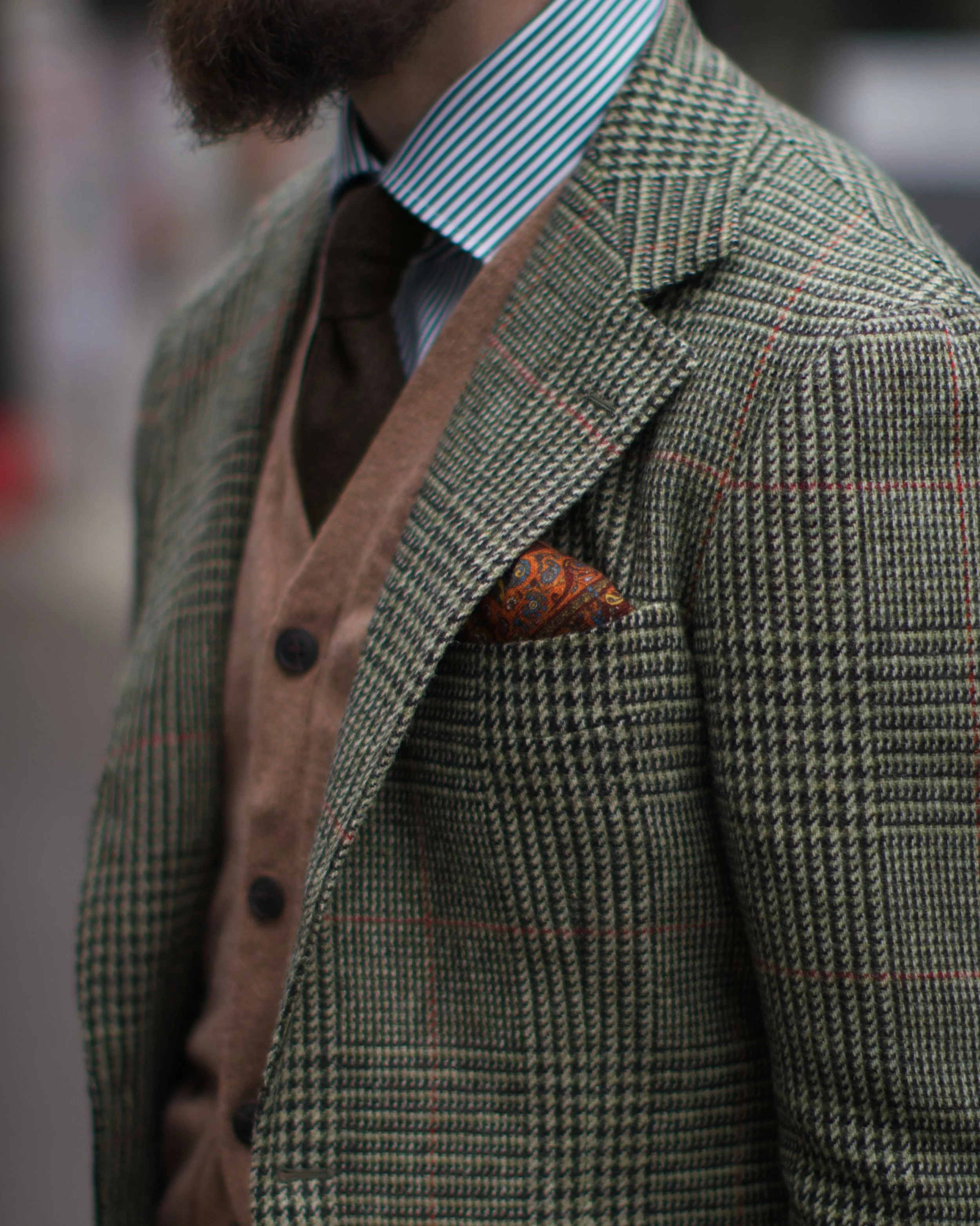 RING JACKET FOX TWEED 46 新品 Ring Jacket Fox Brothers Tweed — outBespoken
